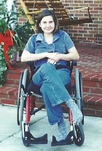 Danielle after her Traumatic Brain Injury