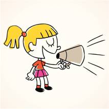 this little girl has something to say